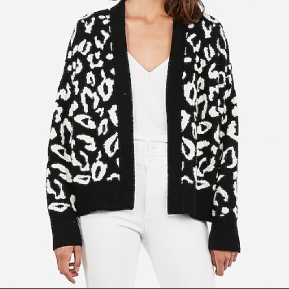NWOT Express Cheetah Cardigan